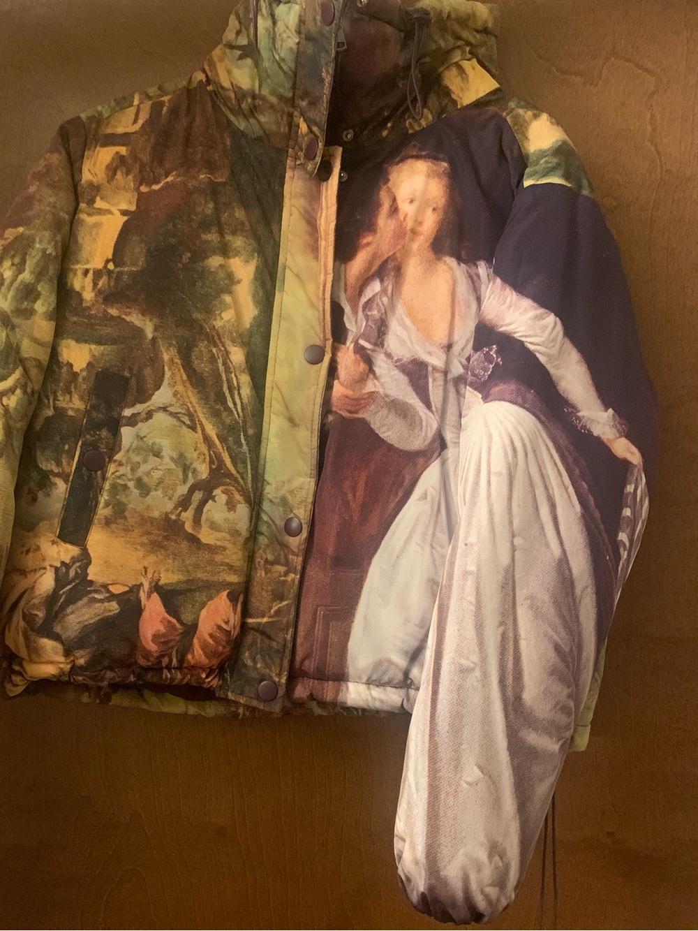 Urban Outfitters BDG Art Print Puffer Jacket - Picture 2 of 3
